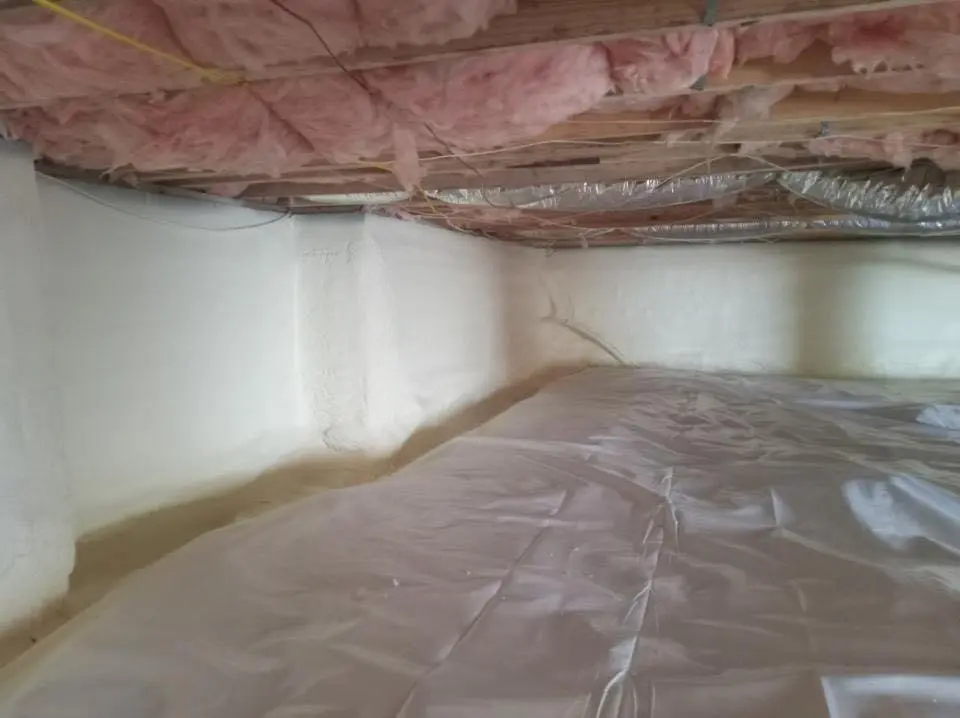 Crawl space encapsulation with closed-cell spray foam for Spray Foam Roofing Repair in Pahokee